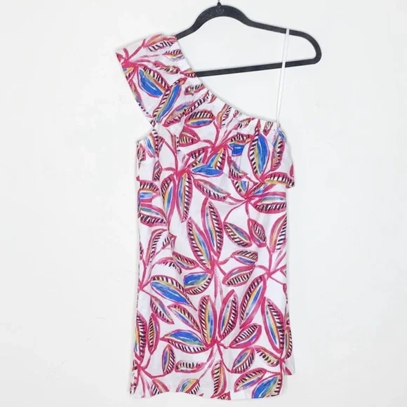 J.Crew One Shoulder Printed Dress - Picture 1 of 10